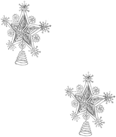 Aboofan 2 PCS Opskrbački izdubljeni vanjski izvrsni Xmas Pentagram Metagram Izgled Ukratko stablo Sezonsko stablo- Ornament