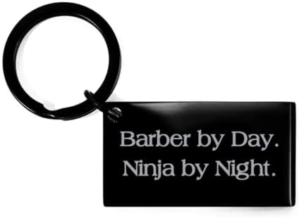 Inspiri BARBER KERCHIN, BARBER po danu. Ninja po noći, slatki pokloni za muškarce žene, rođendanske poklone, škare za škare,