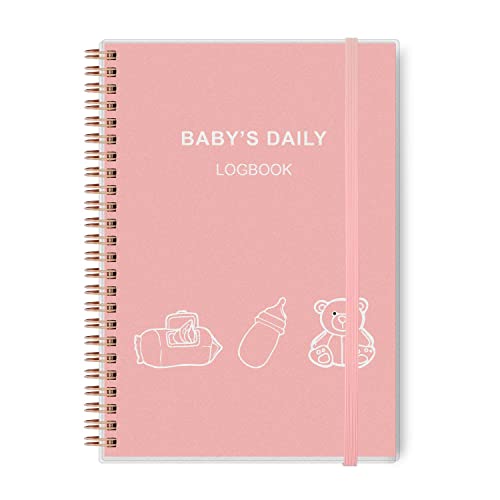 Dječja dnevna knjiga dnevnika - A5 Planer za njegu beba za novorođenčad, raspored za praćenje svakodnevne rutine novorođenčeta,