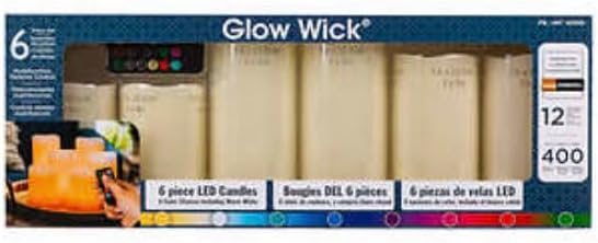 RFR Bundle 6 -komad LED boja mijenja se set plamenih svijeća - Glow Wick Gerson