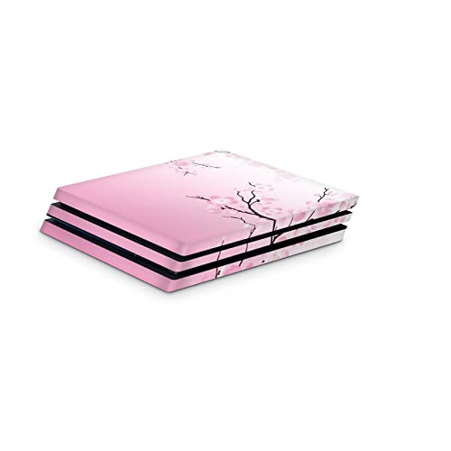 Skin ZOOMHITSKINS PS4 Pro je kompatibilan sa Playstation 4 Pro, Roza trešnja cvjetovi Japan Cherry Blossom Anime Slatka,