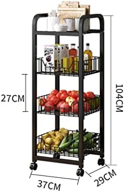 Kuhinjske police podni višeslojni stalak za pohranu višenamjenska košara za pohranu voća i povrća košarica za povrće pokretna