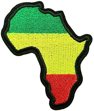 Kloriz pan afrička zastava afrička karta željezo na flasteru vezeni crni životni materijal Anti Rasistička odjeća jakna s