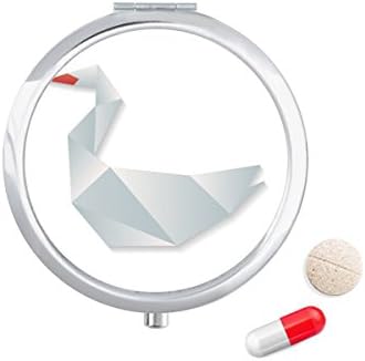Geometrijski apstraktni uzorak guska origami kutija za tablete džepna kutija za pohranu lijekova spremnik za doziranje