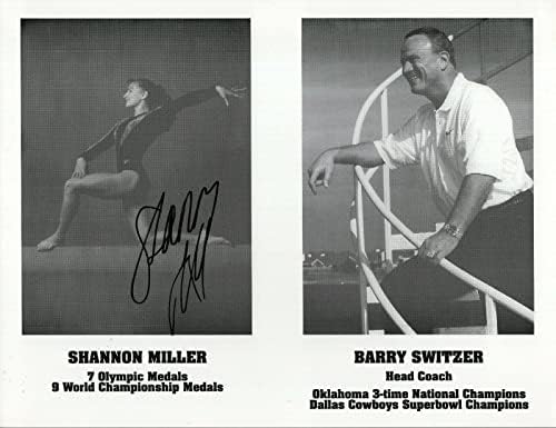 Shannon Miller Hand potpisana 8x11 Photo+CoA 7X Olimpijska medalja Pobjednička gimnastičarka - Olimpijske fotografije s autogramom