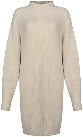 Ženska modna casual pletena solidna boja Dugi rukavi džemper za džemper od kašmira