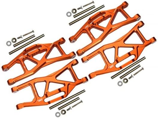 Aluminijski prednji i stražnji donji krakovi za traxxas 1/10 maxx s widemaxx čudovišnim kamionom 89086-4 - 28pc set naranča