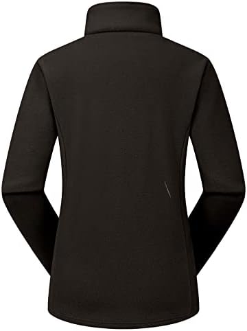 Prdecexlu biciklista zima modna jakna s dugim rukavima ženska dugačka zip up flanel solidna majica s visokim ovratnikom