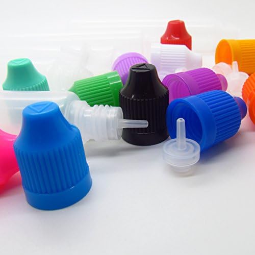 12 pakiranja od 60 ml plastične boce unicorn s dugim finim vrhom-12 boja otpornih na djecu, Mini lijevci, boce koje se mogu
