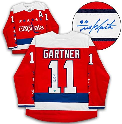 Mike Gartner Washington Capitals potpisao je Alt Retro Fanatics Jersey - Autografirani NHL dresovi
