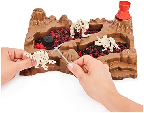 Kinetički pijesak, Set za igru s 10 skrivenih kostiju dinosaura, senzorne igračke za djecu u dobi od 6 i više godina