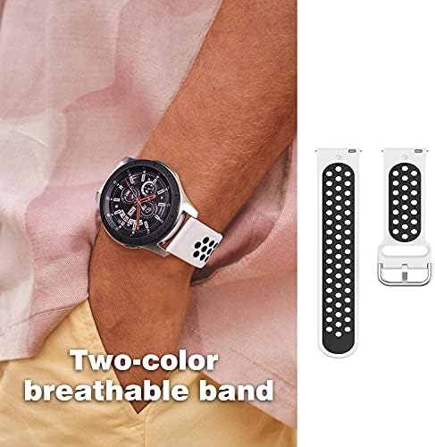 Huadea 8pack Zamjena za Samsung Galaxy Watch 46 mm bend, Galaxy Watch 3 bendovi 45 mm, Gear S3 Frontier / Classic satova,
