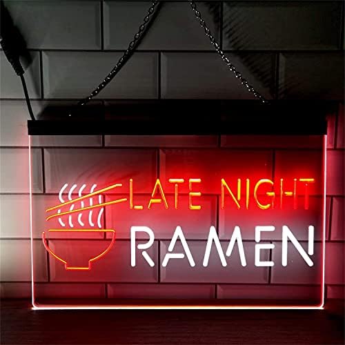 DVTEL LED Ramen neonski znak, prilagođeni restoran dekor noćna svjetla akrilna neonska svjetla, zidni viseći svjetlosni natpis,