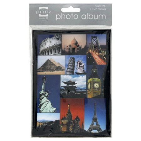 Album fotografija s fotografijama Kipa slobode, Eiffelovog tornja, Big Bena, mosta Golden Gate, piramida