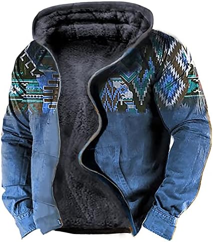 Xiaxogool zimske jakne, muški šerpa obložena jakna kapuljača puna zip topli nejasni kaputi s motociklističkim jaknama