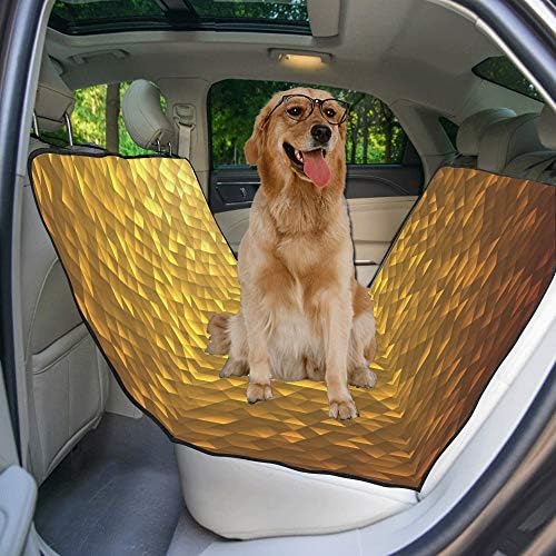 Navlaka za pseća sjedala za pse po mjeri zlatni dizajn, kreativni umjetnički tisak u boji, navlake za autosjedalice za pse,