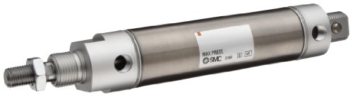 SMC NCDME075-0200 Zračni cilindar od nehrđajućeg čelika, okruglo tijelo, dvostruko djelovanje, dvostruko ugradnju, prekidač