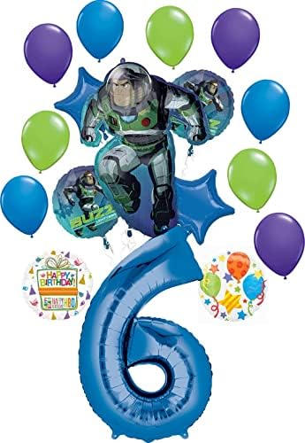 Pribor za zabavu na temu 6. rođendana Ukrasi buketa od balona