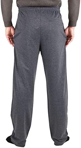 Li Hanton muški otvori na dnu s džepovima flece jogger hlače za muškarce salon za vježbanje trčanje jogging atletska teretana
