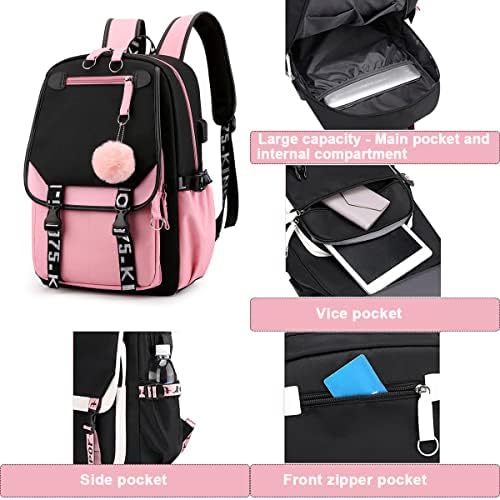 Ruksak za školski laptop, ženski putnički ruksak-ruksak za ručnu prtljagu, putna torba za djevojčice, torba za fakultetske