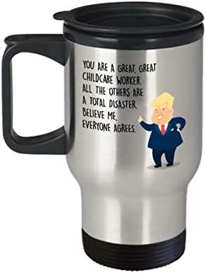 Smiješno putnička šalica za radnike - predsjednik Donald Trump - Najbolji personalizirani prilagođeni pokloni za pomoć za