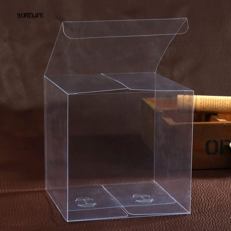 50pcs kvadratna prozirna PVC kutija za zabavu nakit od slatkiša plastična kutija za pohranu prozirnih plastičnih kutija za