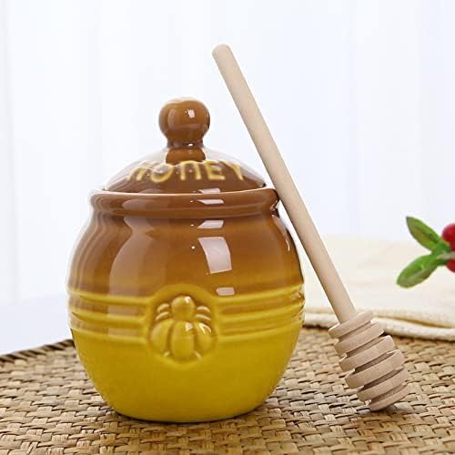 Posuda za med od 12 unci (keramička posuda za med) keramička posuda za med izrađena je od jednog komada gline. Posuda za
