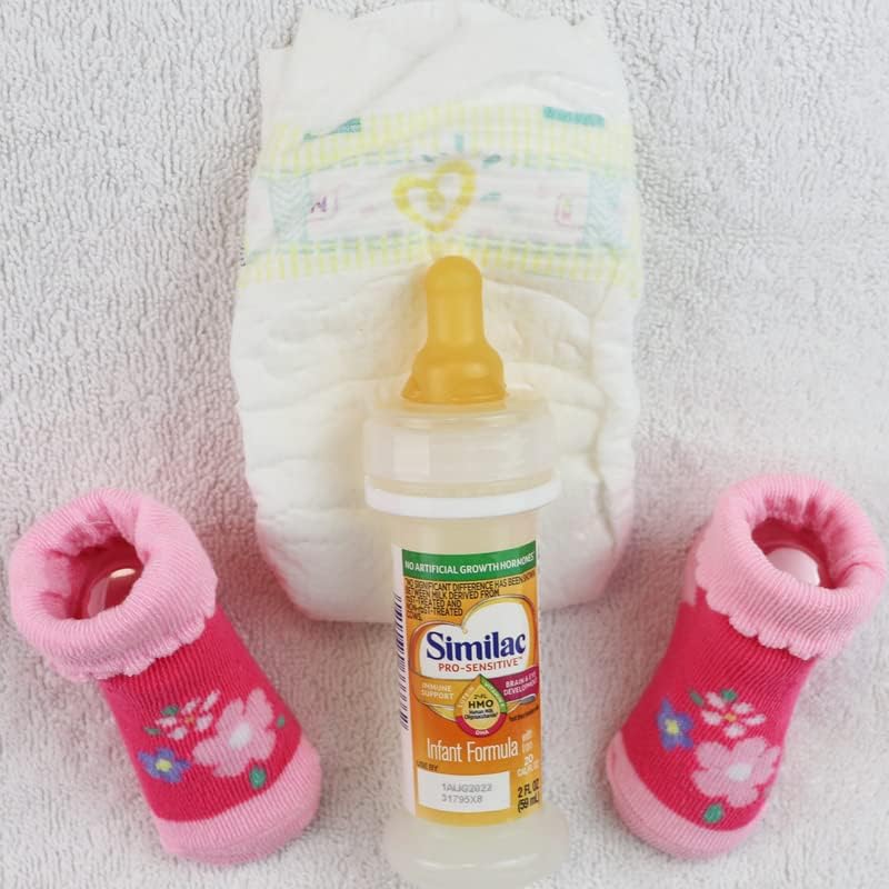 Preporođena lutka za pelene za bebe za bebe lažne mješavine umjetno mlijeko djevojčica Cvjetni Set